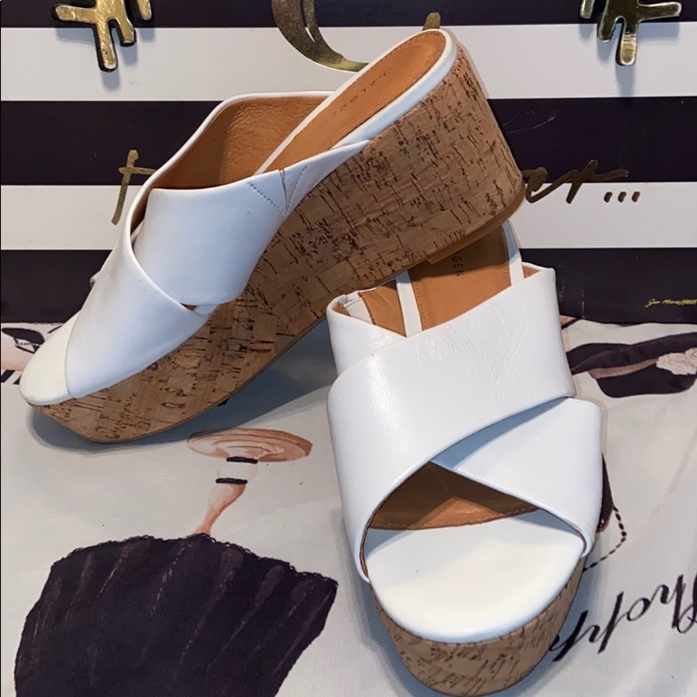 Nordstrom white sandals by halogen